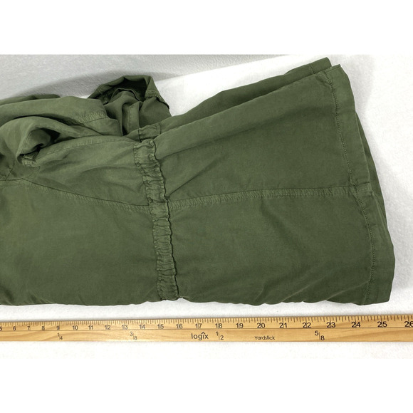 Sanctuary Jacket Womens Small Military Green Drawstring Waist Pockets Snap Up - Picture 10 of 11